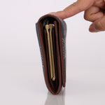 Celine Denim Triomphe Kisslock Wallet - FashioNica