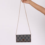 Celine Denim Triomphe Kisslock Wallet - FashioNica