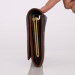 Celine Denim Triomphe Kisslock Wallet - FashioNica