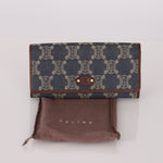 Celine Denim Triomphe Kisslock Wallet - FashioNica