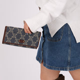 Celine Denim Triomphe Kisslock Wallet - FashioNica