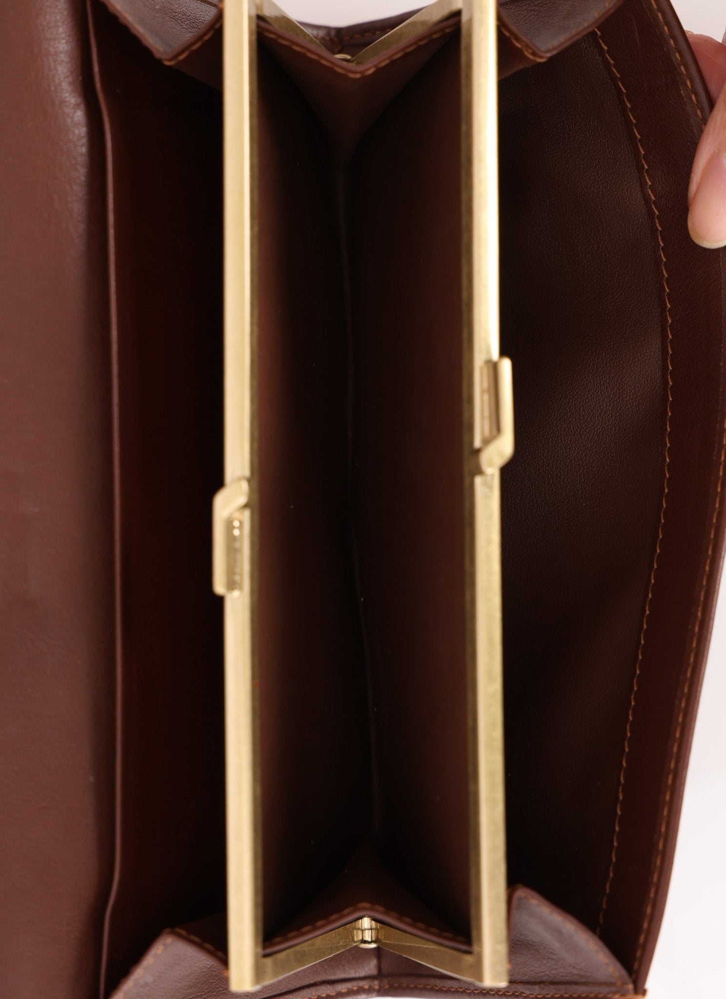 Celine Denim Triomphe Kisslock Wallet - FashioNica