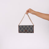 Celine Denim Triomphe Kisslock Wallet - FashioNica