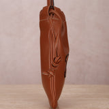 Celine Drawstring Triomphe Leather Pouch Crossbody - FashioNica