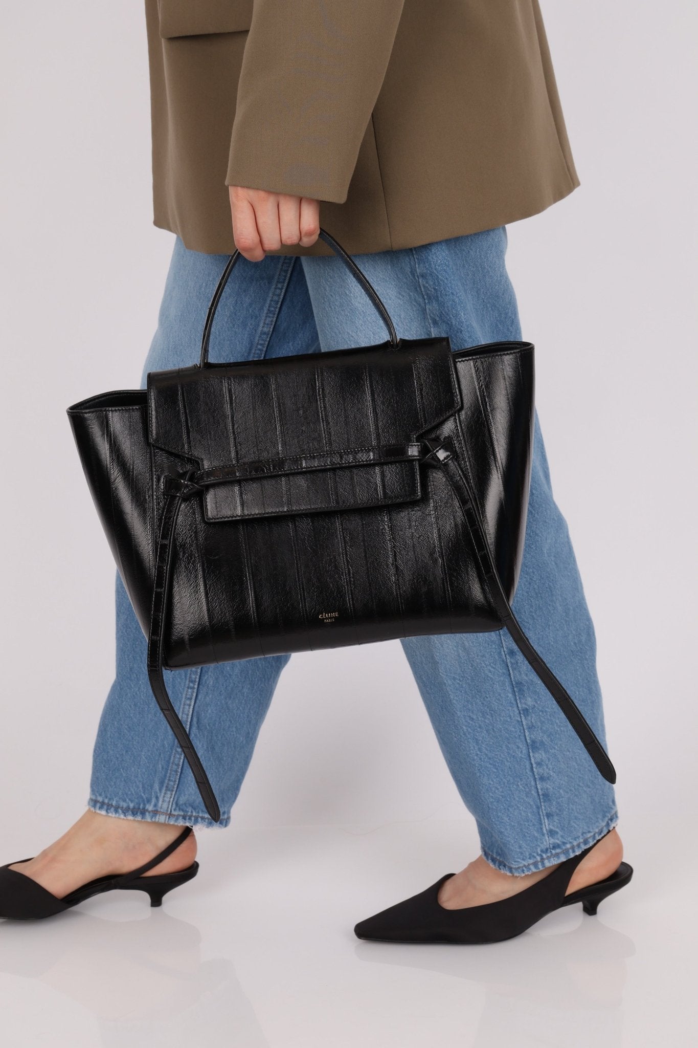 Celine Eel Skin Belt Bag Mini - FashioNica