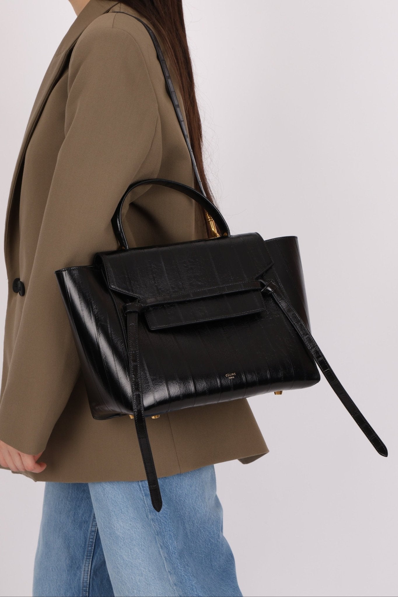 Celine Eel Skin Belt Bag Mini - FashioNica