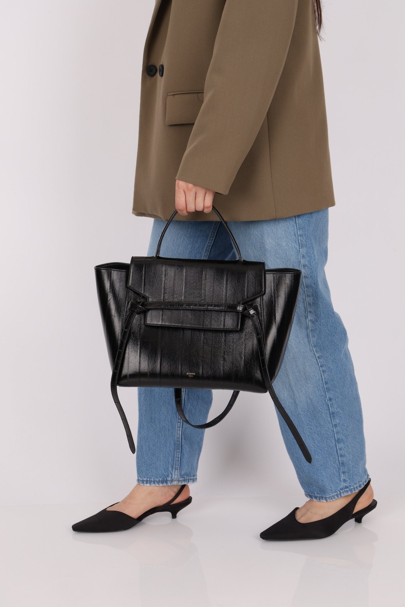 Celine Eel Skin Belt Bag Mini - FashioNica