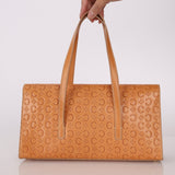 Celine Embossed Triomphe Monogram Shoulder Bag - FashioNica