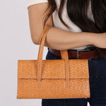 Celine Embossed Triomphe Monogram Shoulder Bag - FashioNica