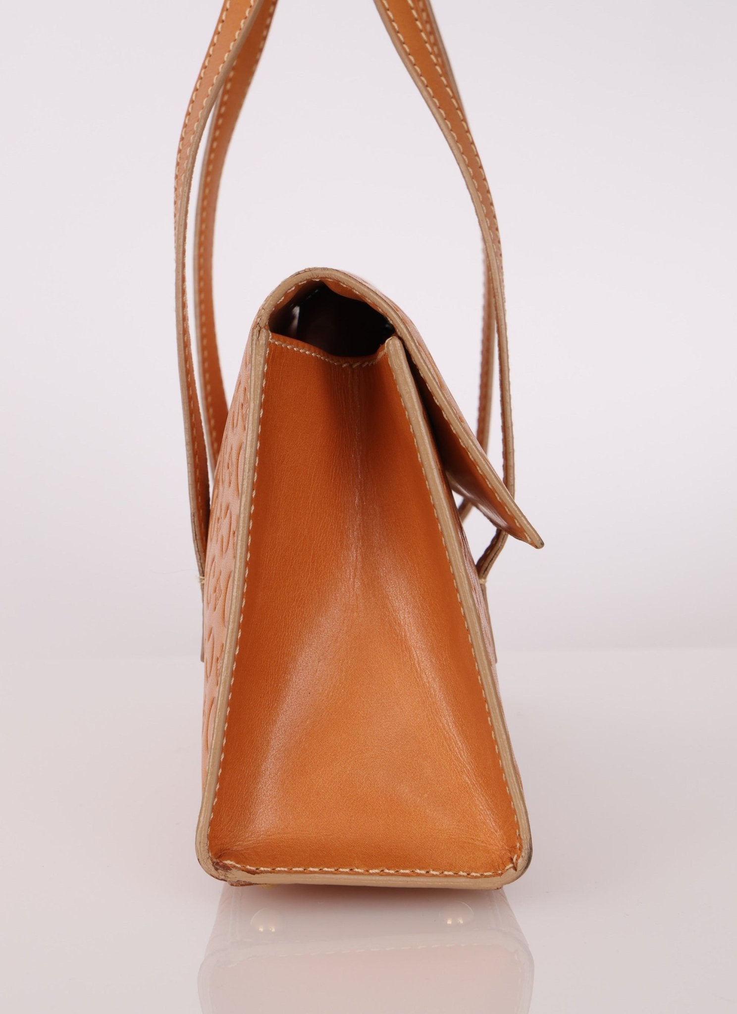 Celine Embossed Triomphe Monogram Shoulder Bag - FashioNica