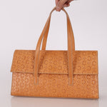 Celine Embossed Triomphe Monogram Shoulder Bag - FashioNica