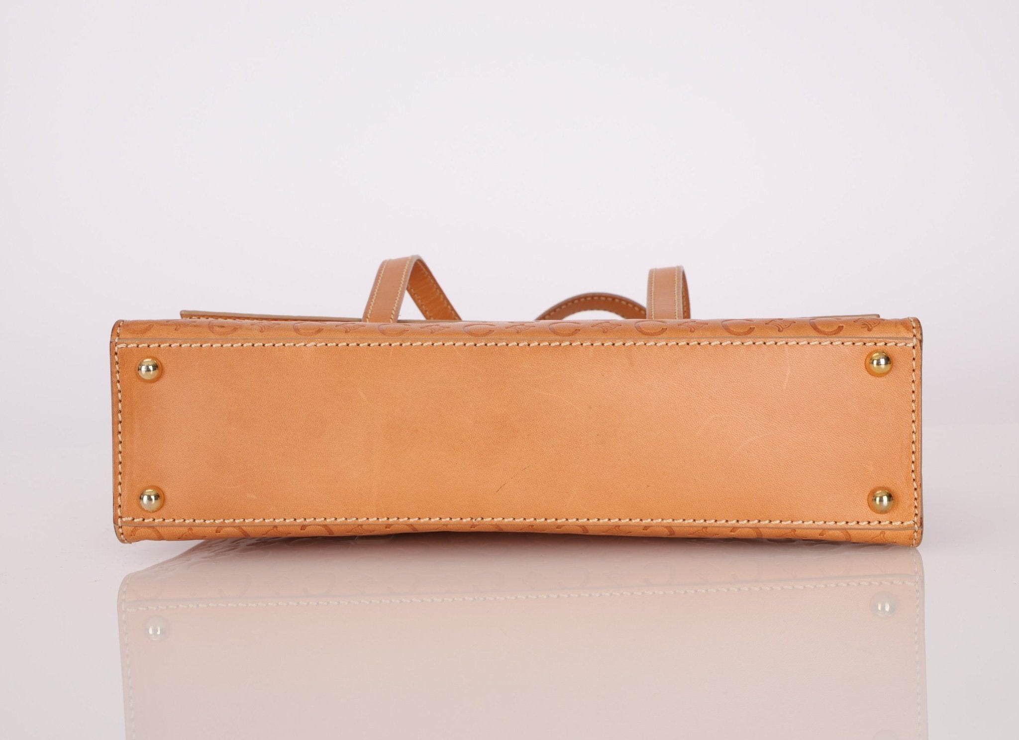 Celine Embossed Triomphe Monogram Shoulder Bag - FashioNica