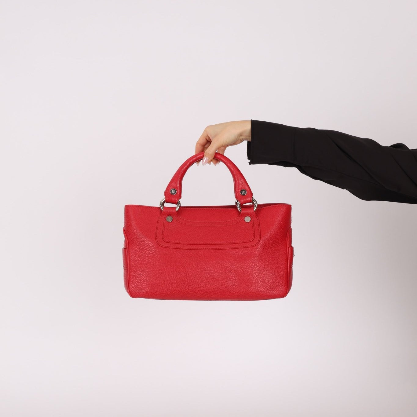 Celine Leather Red Boogie Tote - FashioNica