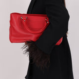 Celine Leather Red Boogie Tote - FashioNica