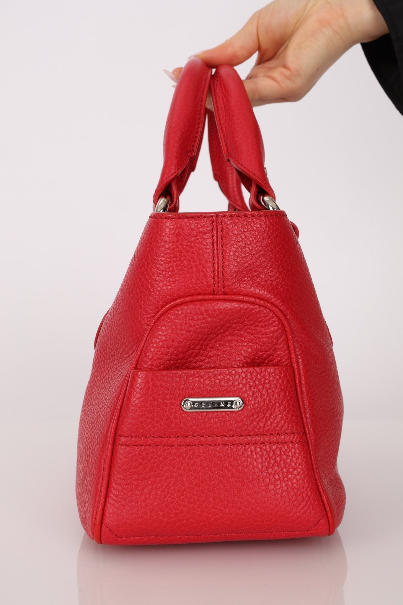 Celine Leather Red Boogie Tote - FashioNica
