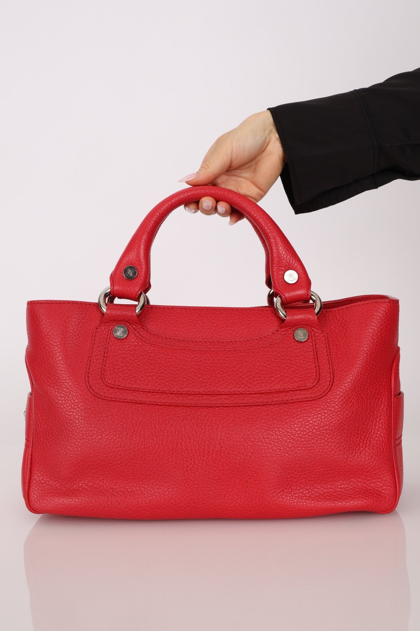 Celine Leather Red Boogie Tote - FashioNica