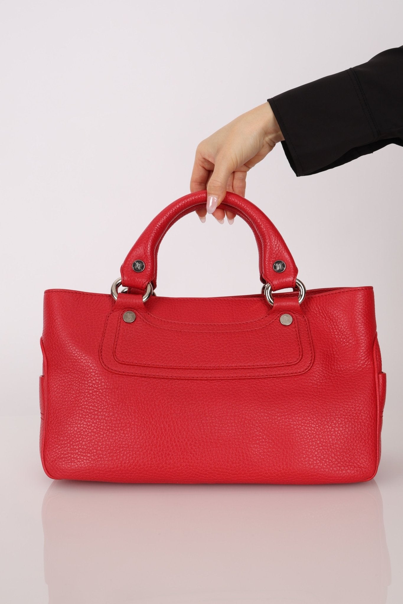 Celine Leather Red Boogie Tote - FashioNica