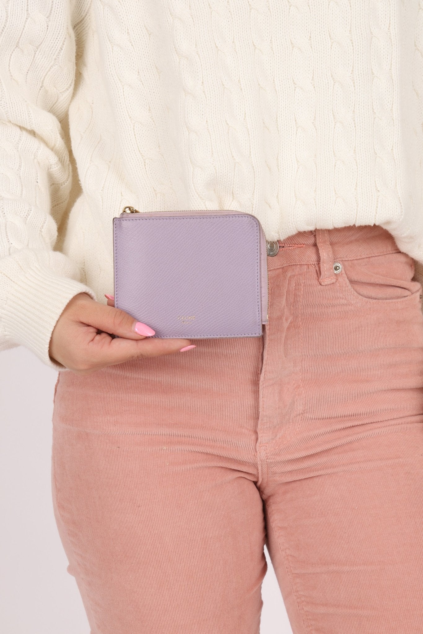 Celine Lilac Everyday Zip Wallet - FashioNica