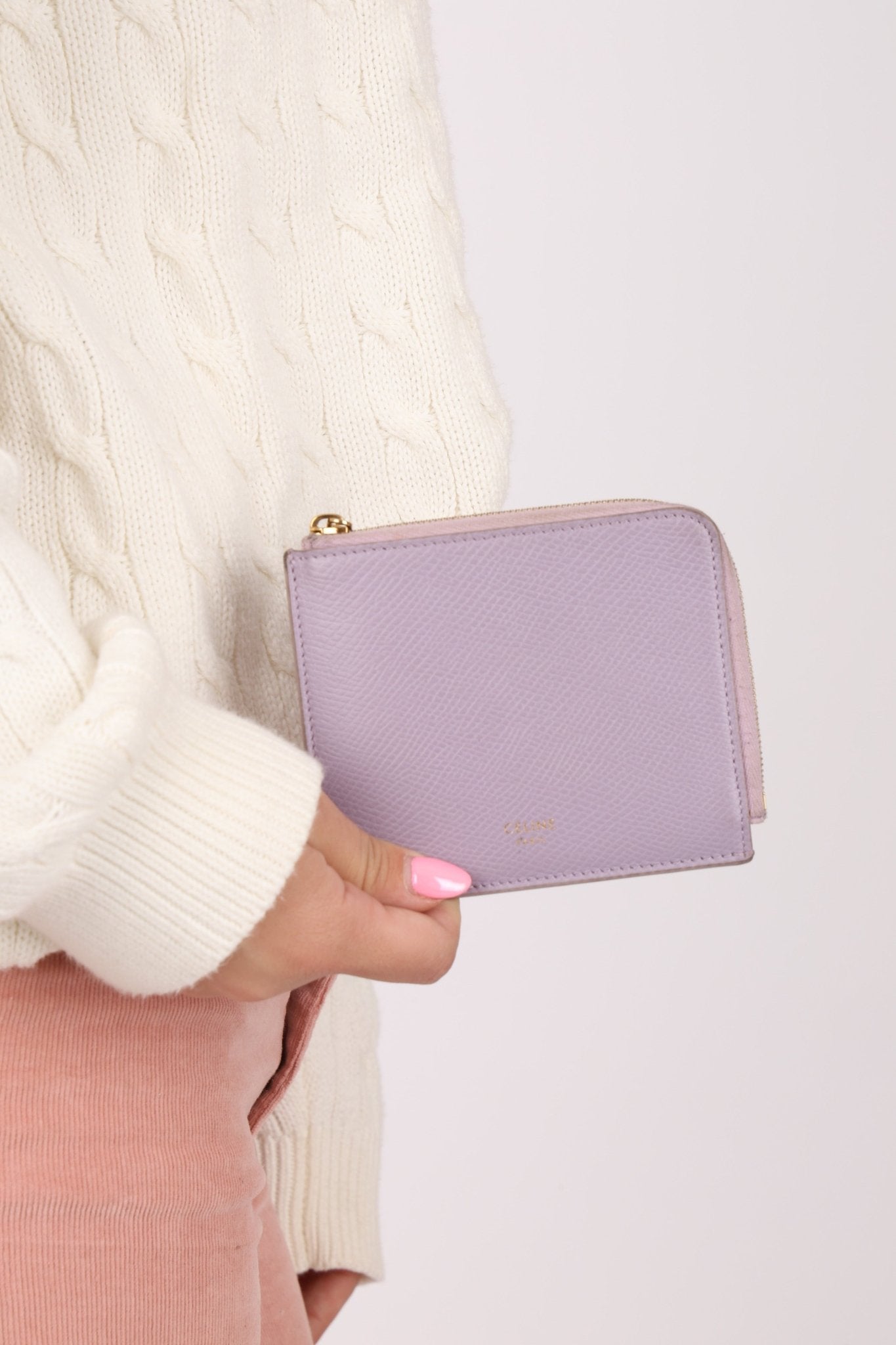 Celine Lilac Everyday Zip Wallet - FashioNica