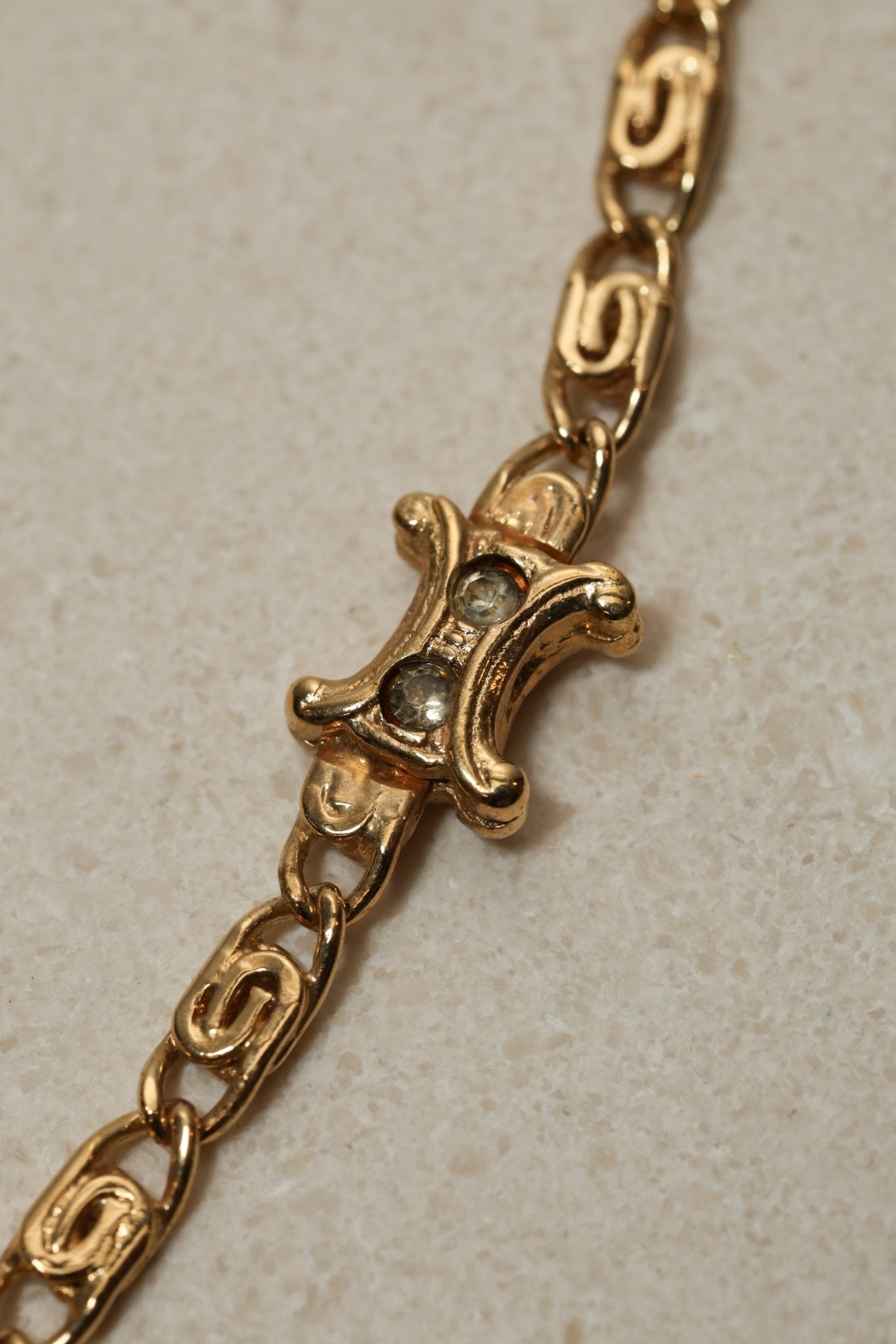 Celine Macadam Crystal Chain - FashioNica