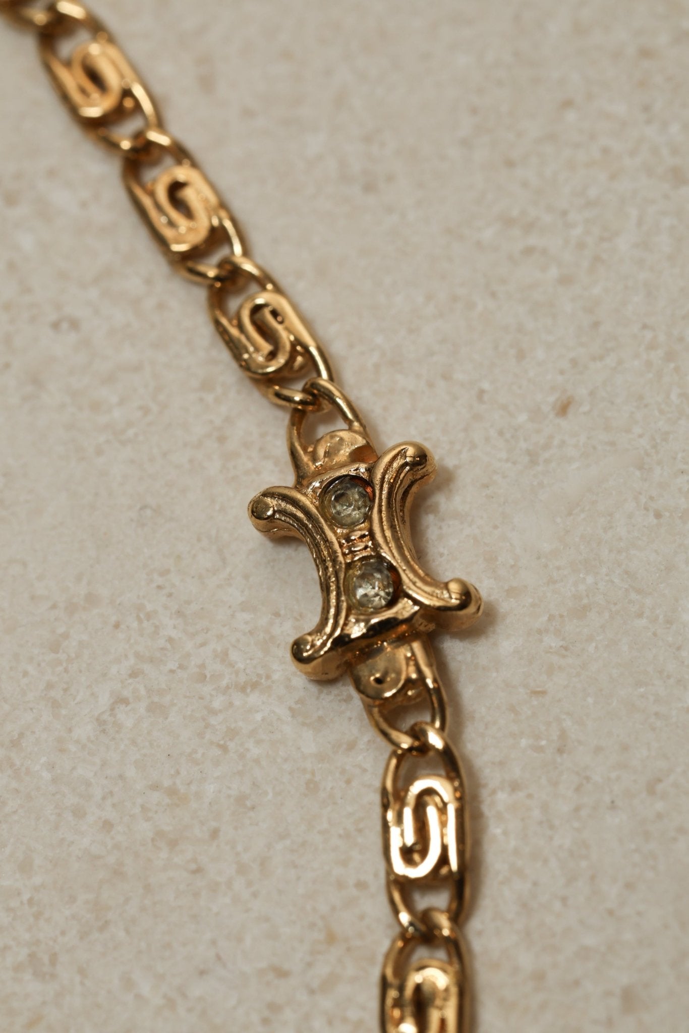 Celine Macadam Crystal Chain - FashioNica