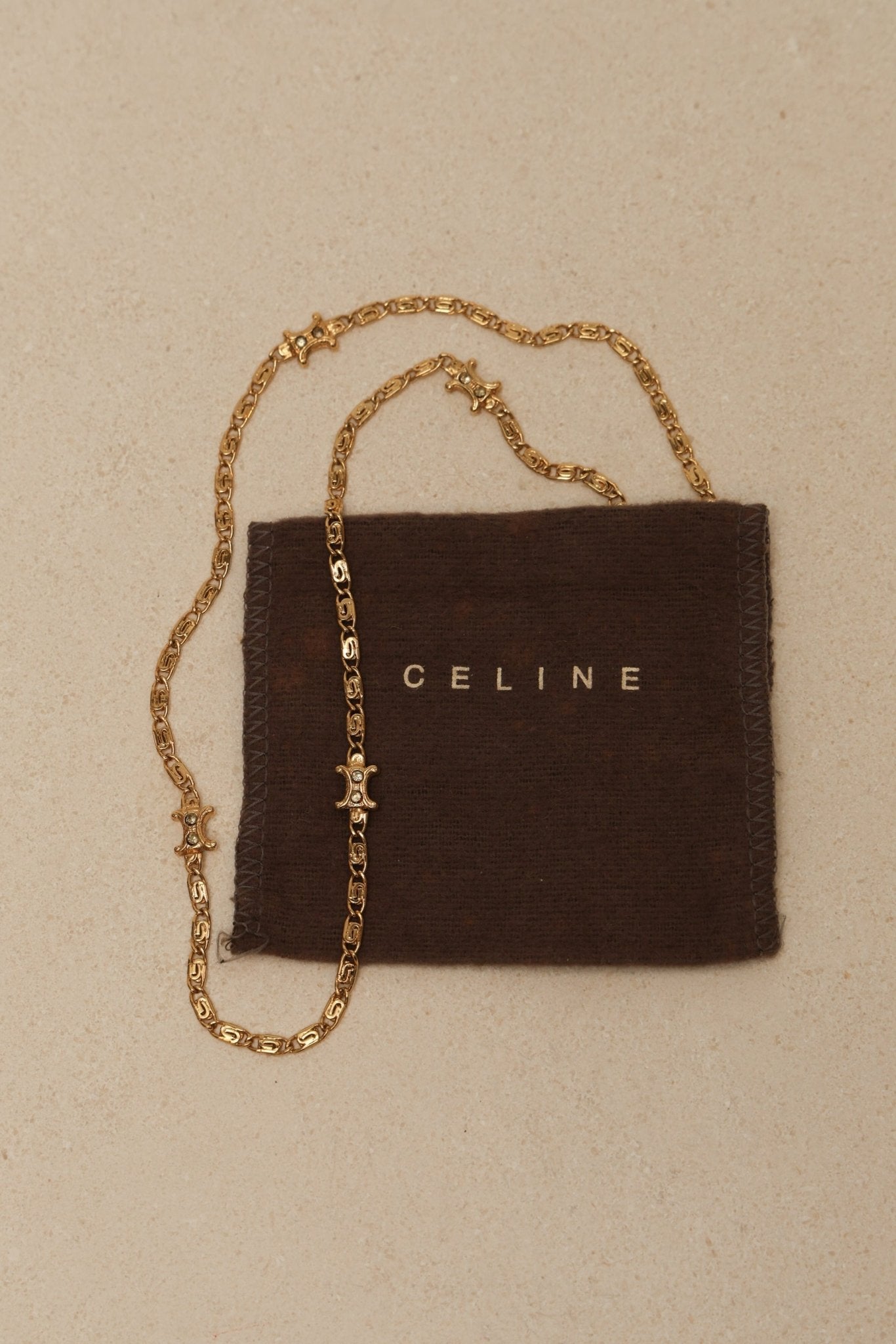 Celine Macadam Crystal Chain - FashioNica