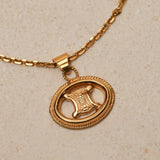 Celine Macadam Oval Pendant Necklace - FashioNica