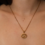 Celine Macadam Oval Pendant Necklace - FashioNica