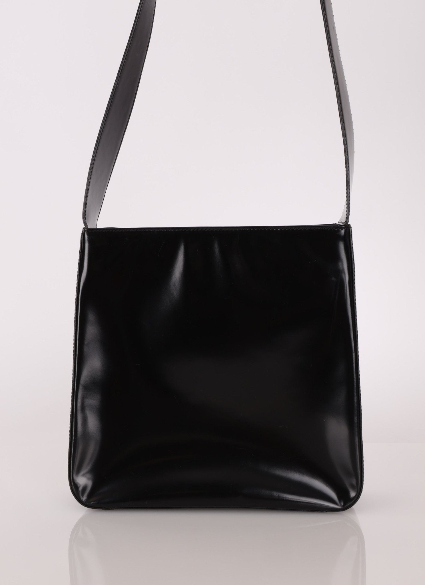 Celine Patent Logo Shoulder Bag - FashioNica