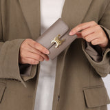 Celine Pebble Triomphe Compact Short Wallet W/ Coin Pouch - FashioNica