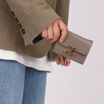 Celine Pebble Triomphe Compact Short Wallet W/ Coin Pouch - FashioNica