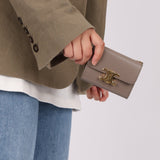 Celine Pebble Triomphe Compact Short Wallet W/ Coin Pouch - FashioNica