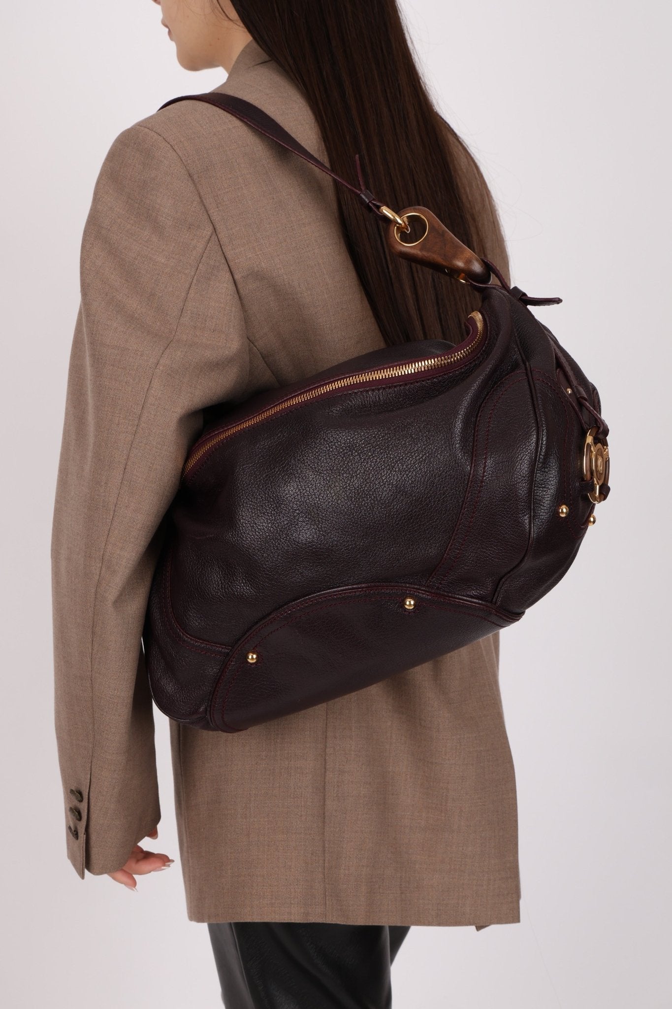 Celine Plum Large Bittersweet Shoulder Bag - FashioNica