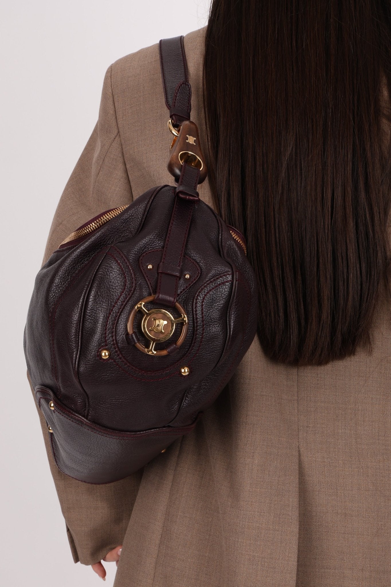 Celine Plum Large Bittersweet Shoulder Bag - FashioNica