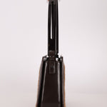 Celine Ponyhair Patent Trimmed Donna Bag - FashioNica