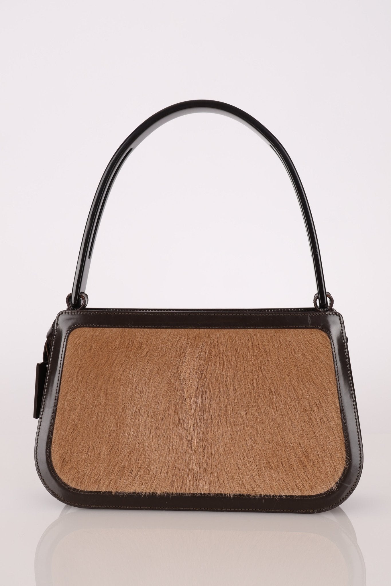 Celine Ponyhair Patent Trimmed Donna Bag - FashioNica