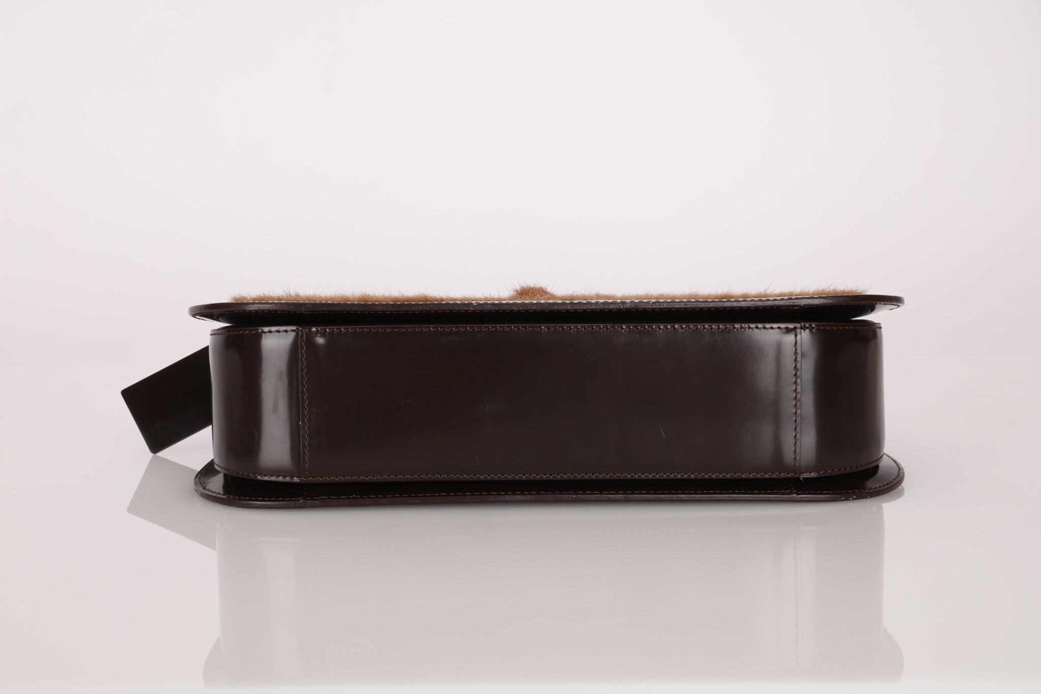 Celine Ponyhair Patent Trimmed Donna Bag - FashioNica