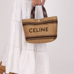 Celine Raffia Cabas Mini Tote - FashioNica