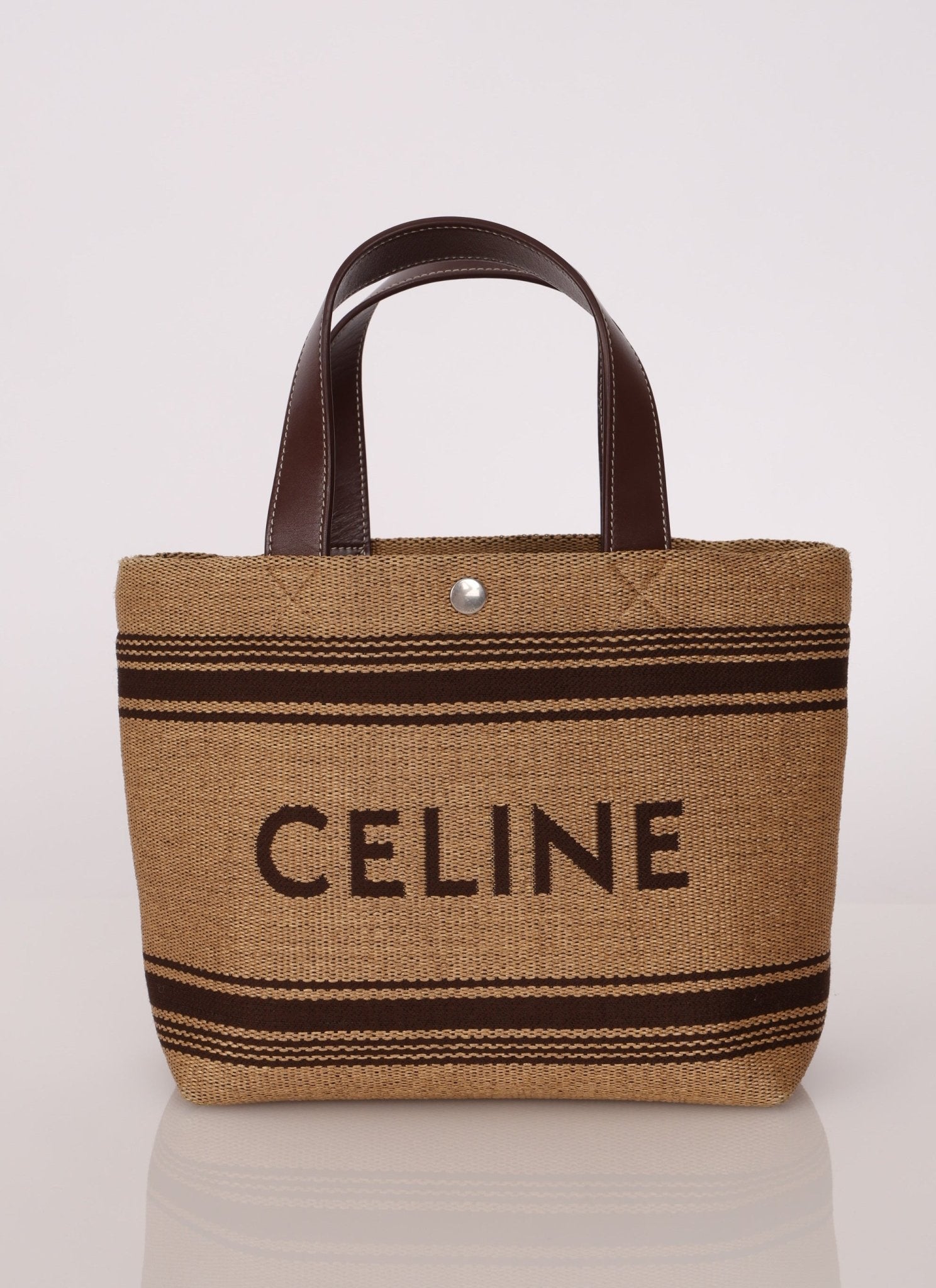 Celine Raffia Cabas Mini Tote - FashioNica