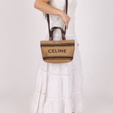 Celine Raffia Cabas Mini Tote - FashioNica