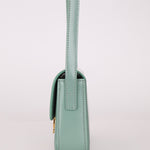 Celine Sea Foam Box Shiny Calfskin Claude Shoulder Bag - FashioNica