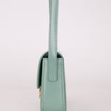 Celine Sea Foam Box Shiny Calfskin Claude Shoulder Bag - FashioNica
