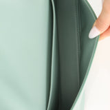 Celine Sea Foam Box Shiny Calfskin Claude Shoulder Bag - FashioNica