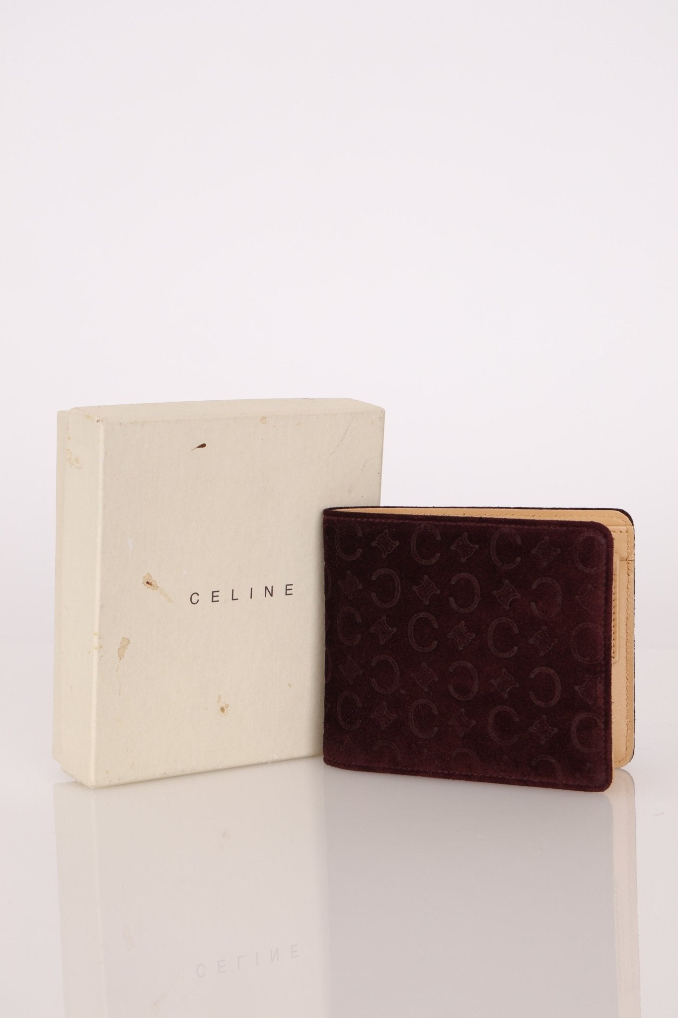 Celine Suede Macadam Bifold Wallet - FashioNica