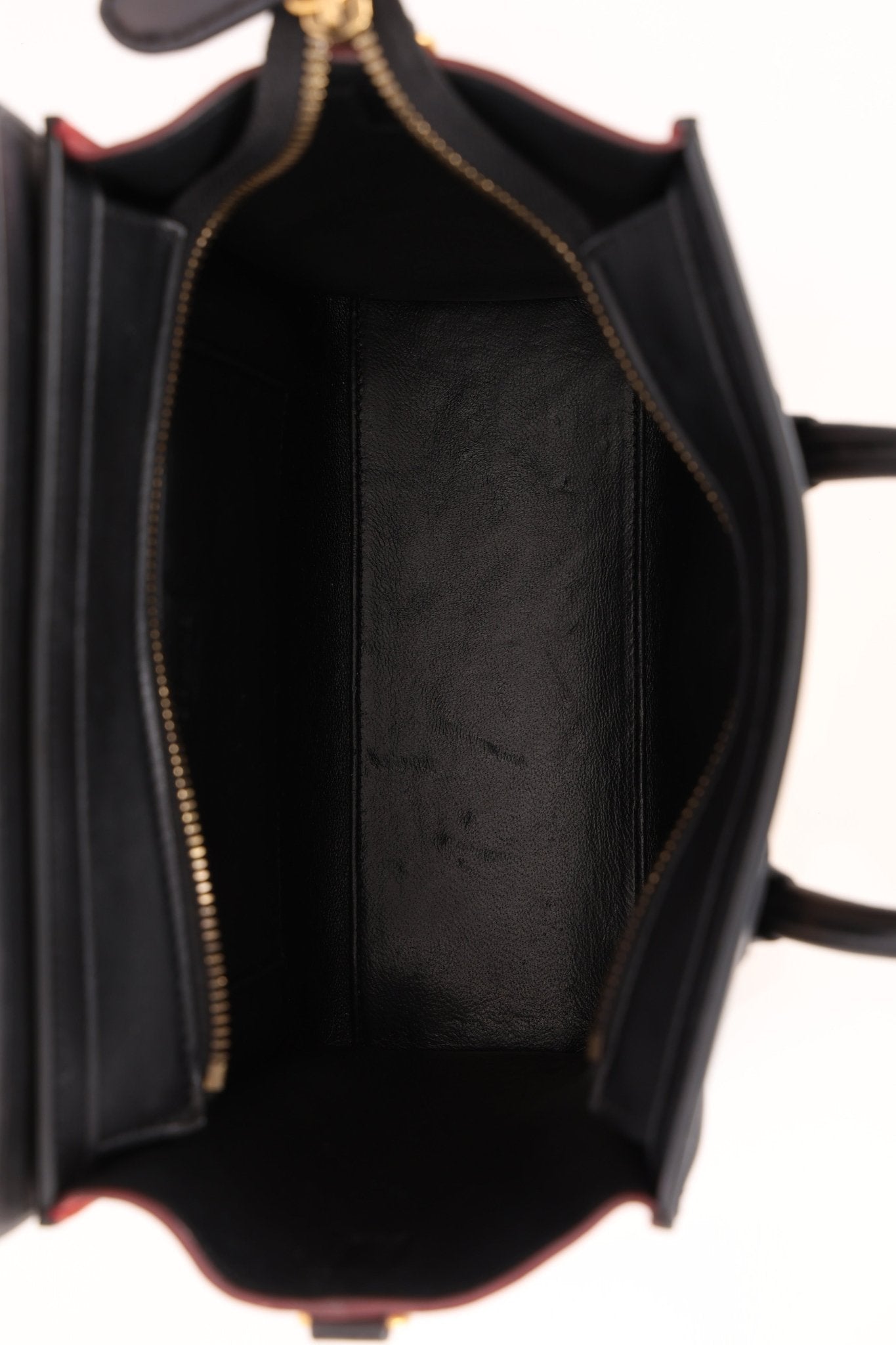 Celine Tri - color Nubuck Nano Luggage Tote - FashioNica