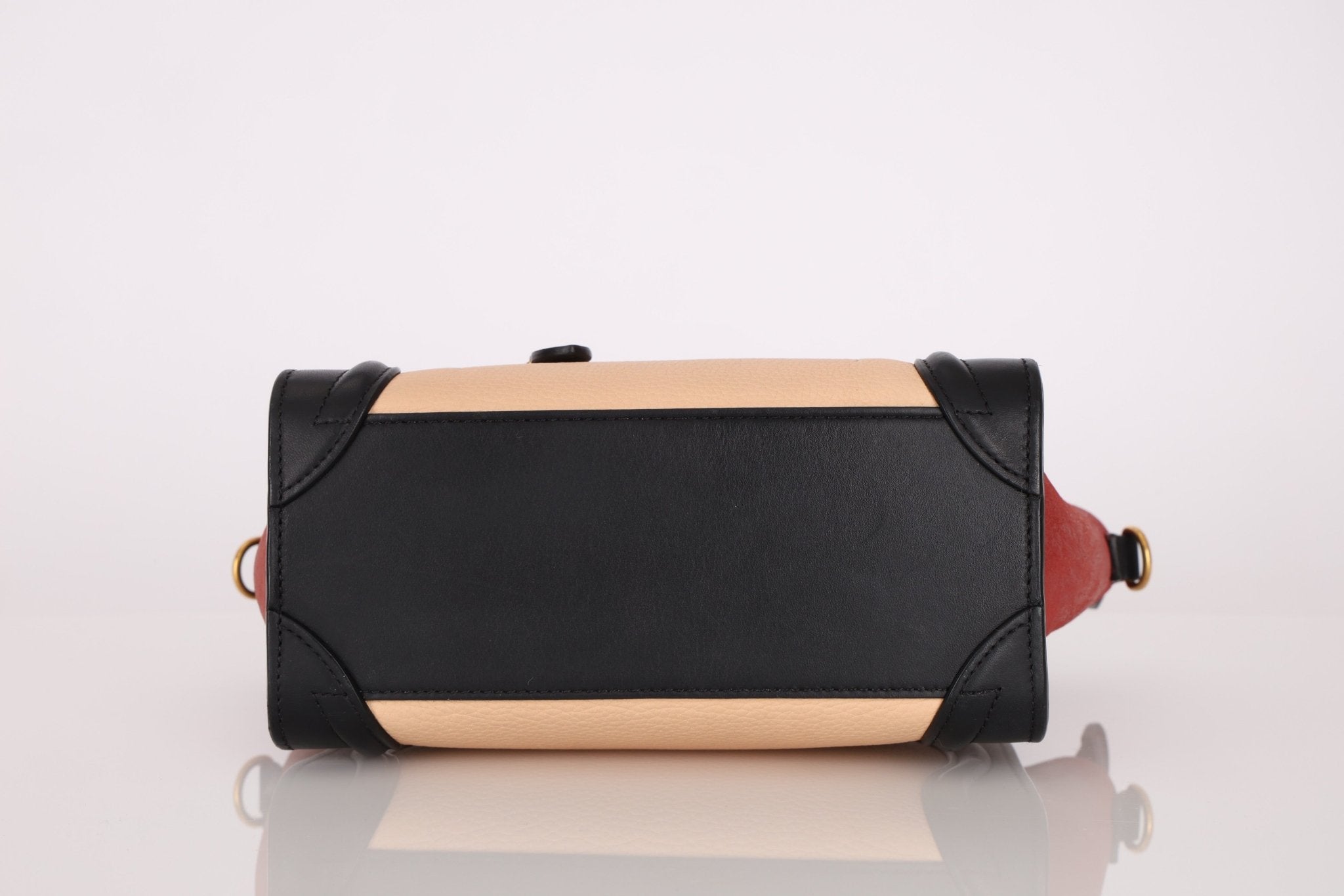 Celine Tri - color Nubuck Nano Luggage Tote - FashioNica