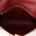 Celine Triomphe Bordeaux Leather Maillon Bag - FashioNica