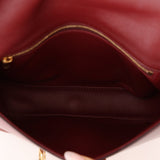 Celine Triomphe Bordeaux Leather Maillon Bag - FashioNica