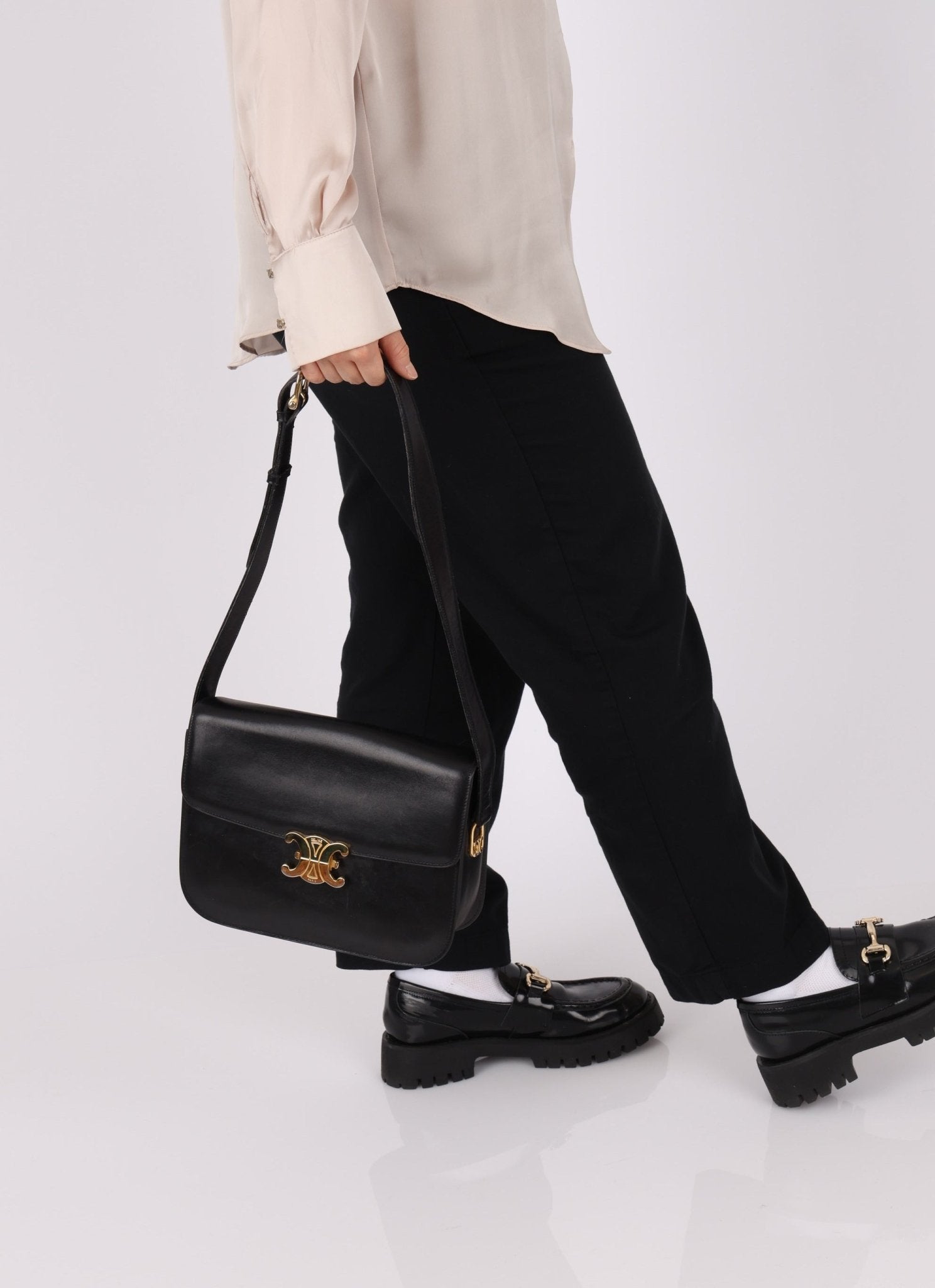 Celine Triomphe Box Shoulder Bag - FashioNica