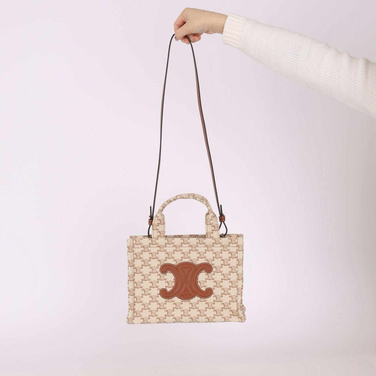 Celine Triomphe Canvas Small Cabas Thais - FashioNica